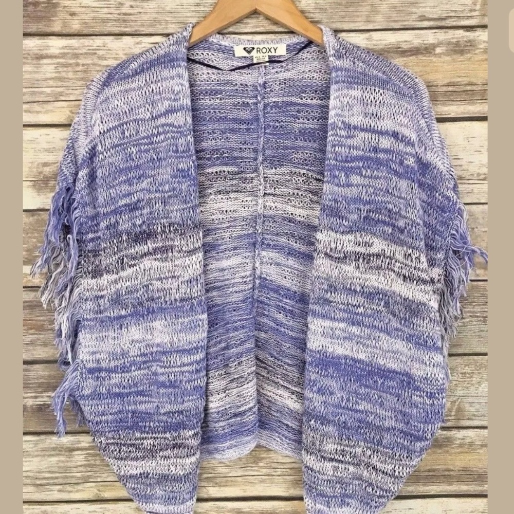 Roxy Shaba Waterfall Knit Fringe Sweater Vest